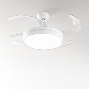 Ventilatore soffitto Perenz OPEN 7166 B CT LED bianco dinamico lampada soffitto