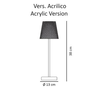 Moderne Nachttischlampe Sikrea LA ANGINA LED Acryl