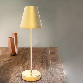 Abat-jour moderna Sikrea LA ANGINA LED metallo lampada tavolo