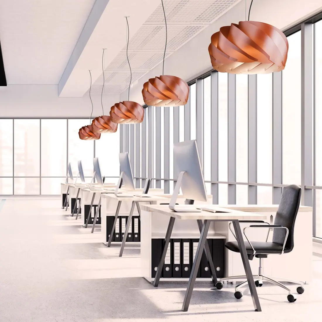 Lámpara Linea Zero HALF GLOBE S55