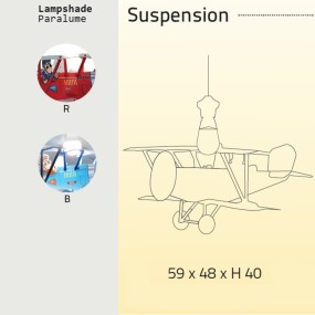 Lampadario Linea Zero BIPLANO 93