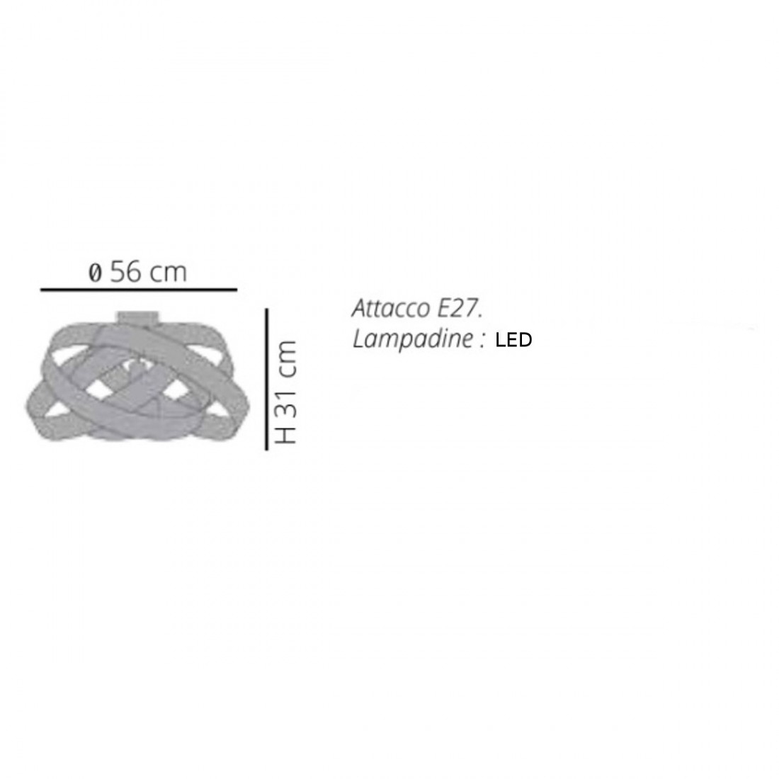 Moderne Deckenleuchte EMPORIUM NUVOLA CL591 CL879 CL693 E27 LED