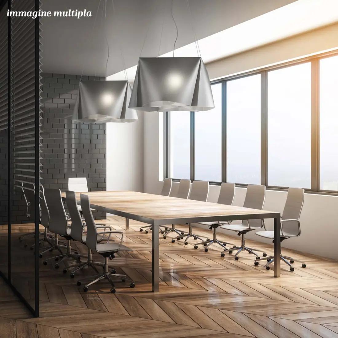 Linea Zero Lustre WANDA S3 60 E27 LED polilux plafonnier moderne