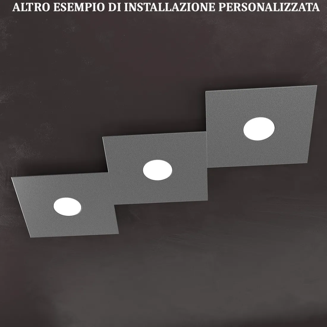 Top Light ECCENTRIC 1156 3L GX53 LED plafón moderno