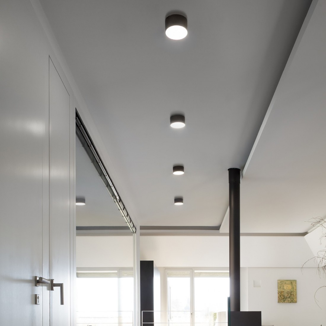 Gea Led GPL242C LED-Deckenleuchte aus Methacrylat-Aluminium