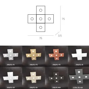 Mur, plafond, carré, rectangulaire, décoratif, métal.