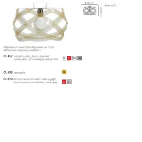 Plafonnier moderne EMPORIUM NUCLEA E27 LED 40CM