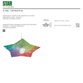 EMPORIUM STAR CL1532 99 E27 LED lustre moderne