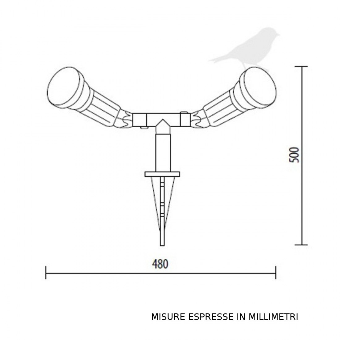 Lampe de Lampadari Bartalini PAR38 2 P BLK DB.0034