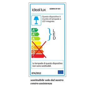 Ideal Lux LED Kronleuchter GEMINI SP D61 48W 4950Lm