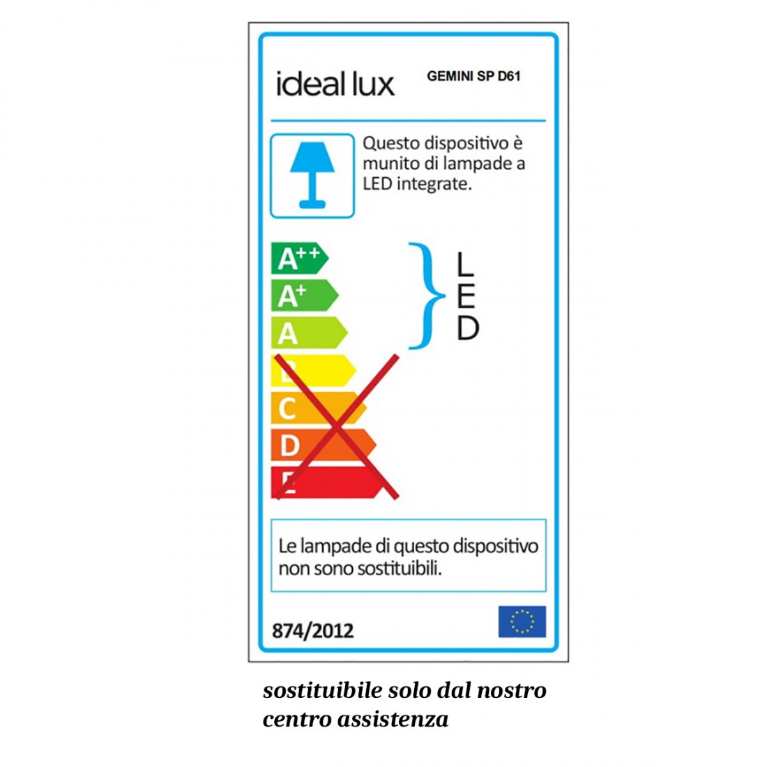 Ideal Lux GEMINI SP D61 48W 4950Lm