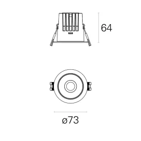 Foco empotrable Pan International BOBBY