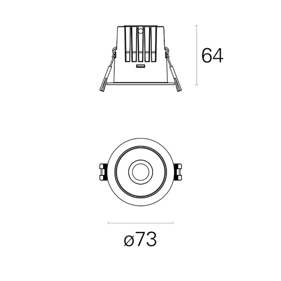 Spot encastrable Pan International