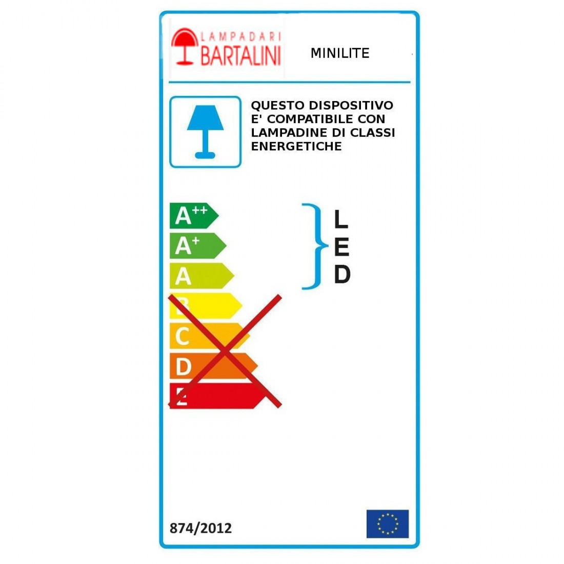 Applique MINILITE ML 04 MT Lampadari Bartalini