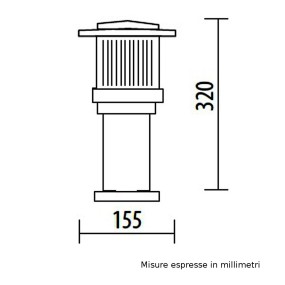 Laterne Lampadari Bartalini MINILITE ML 04 310 E27 LED