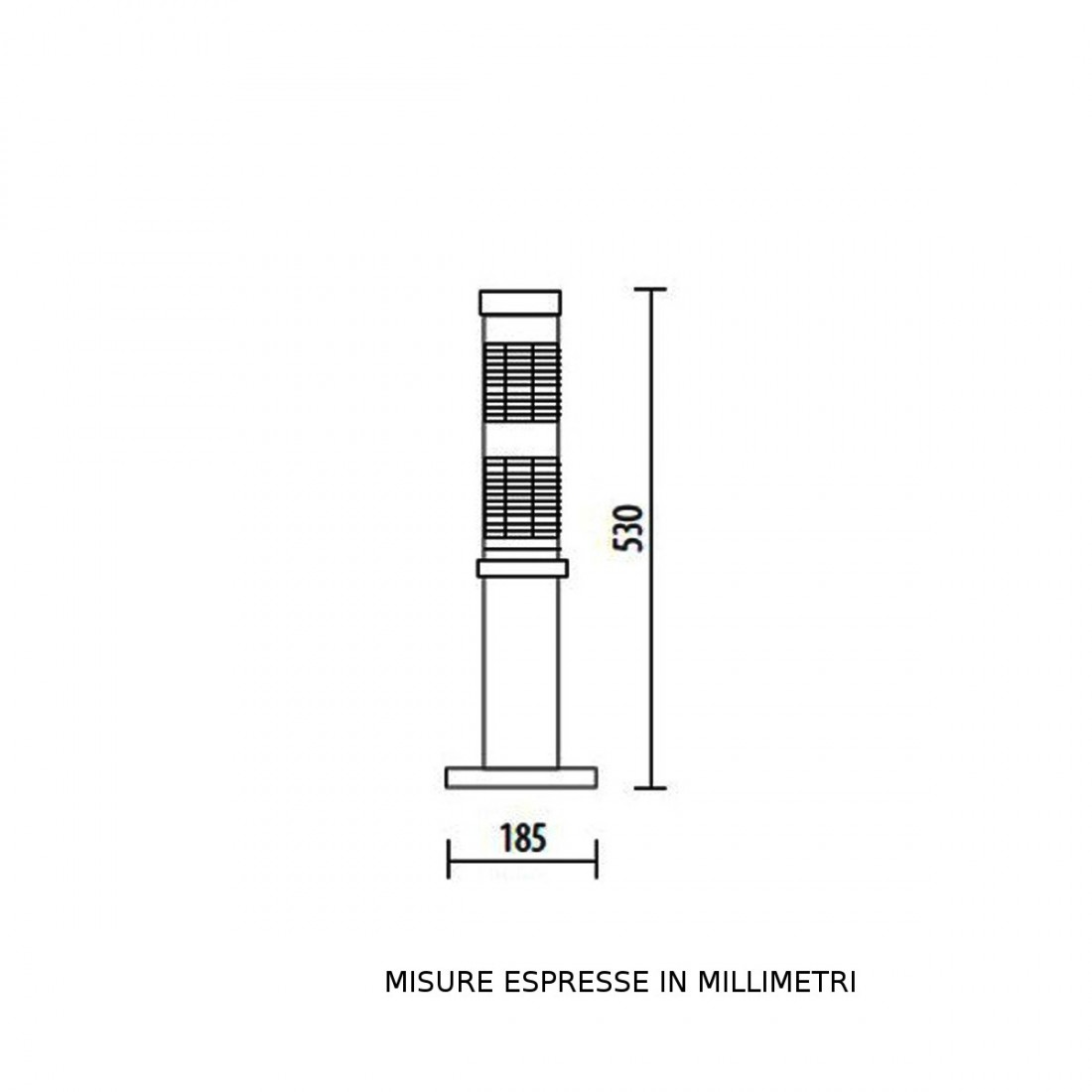 Borne d'éclairage moderne Lampadari Bartalini FRESNEL 4008 E27 LED