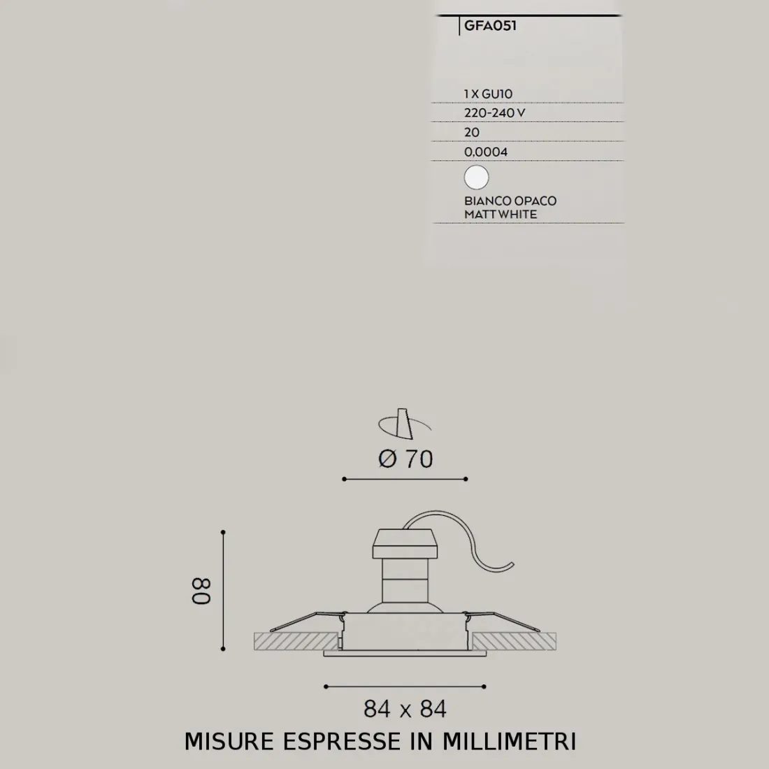 Spot Gea Led ORIM Q GFA051 GU10
