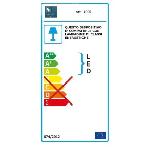 Moderne Laterne Garden Luce 1001 1 H80 E27 GR LED