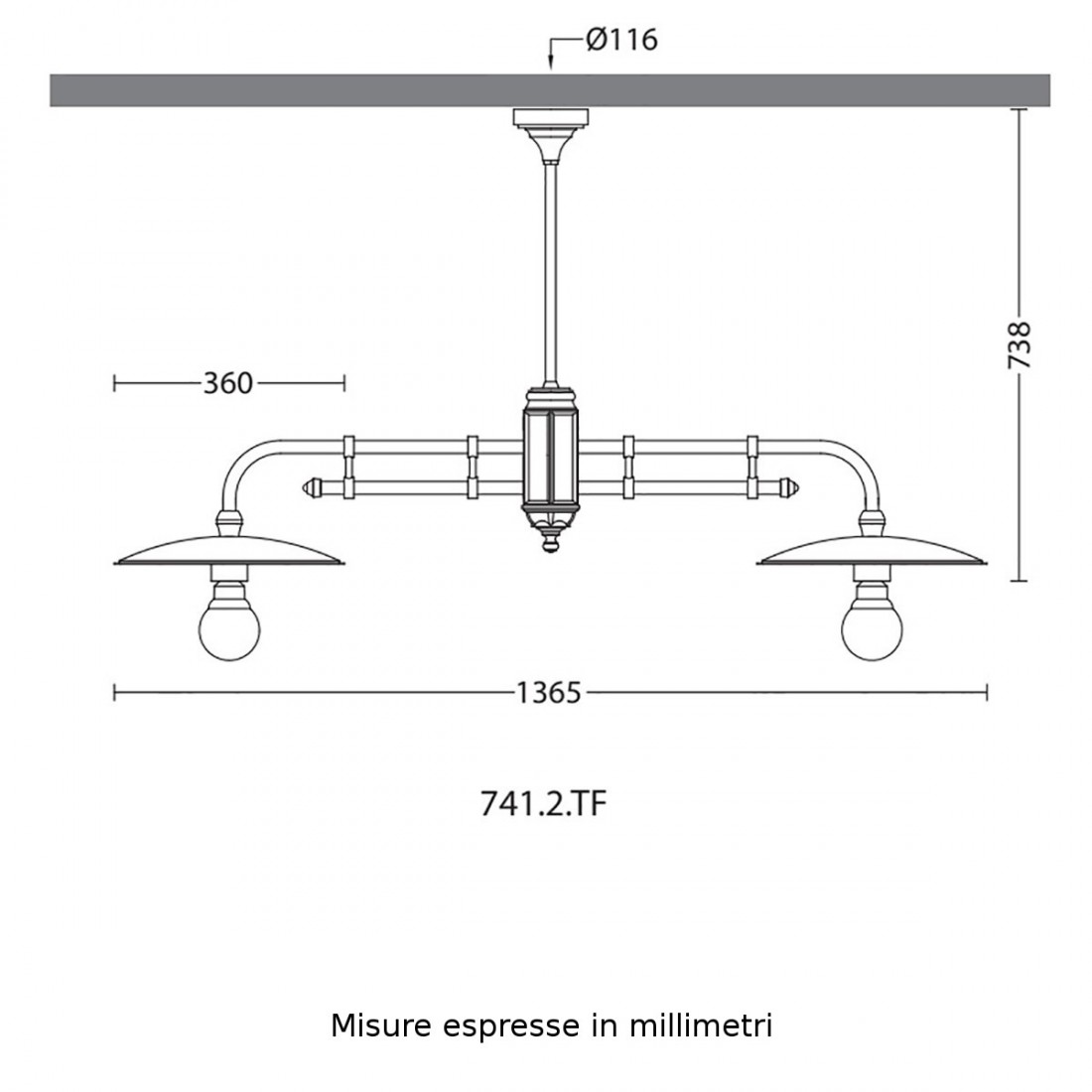 Bilanciere BILANCE 741.2.TF Garden Luce