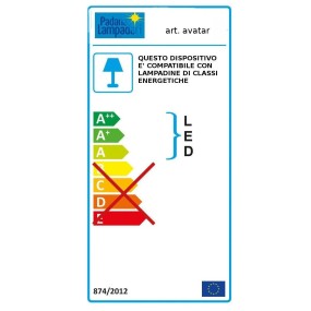 Moderne Deckenleuchte Padana Lampadari AVATAR 241 E27 LED