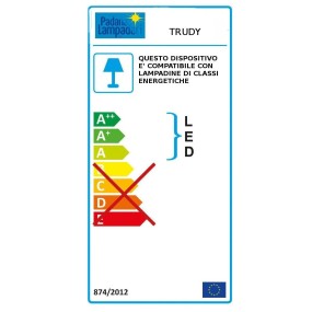 Moderne abat-jour Padana Lampadari TRUDY L1 E14 LED-Kronleuchter