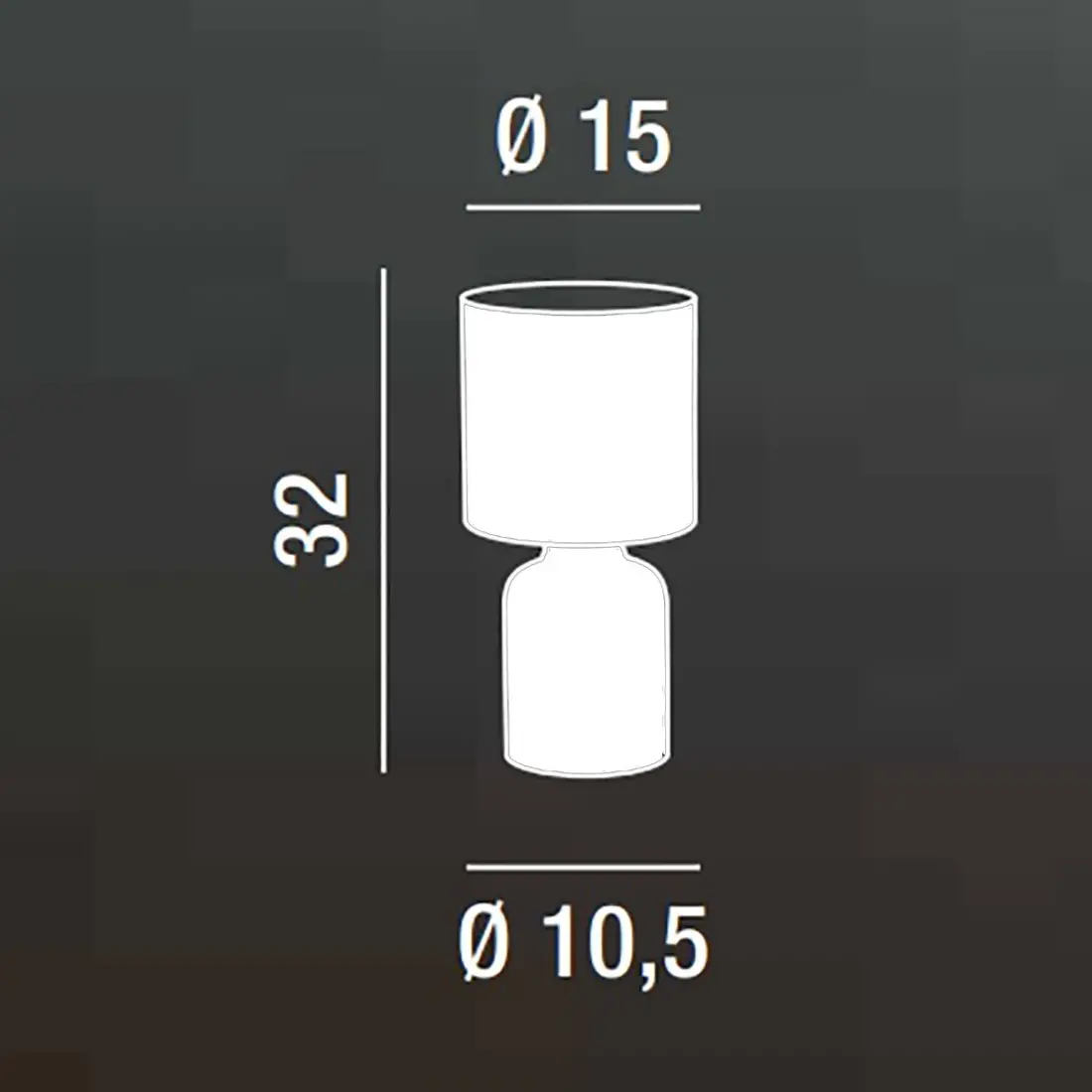 Lampe moderne Perenz PROVENCE 6694 BG E14 LED céramique