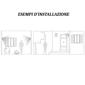 Applique esterno moderno Sovil VIRGOLA 99198 16 LED