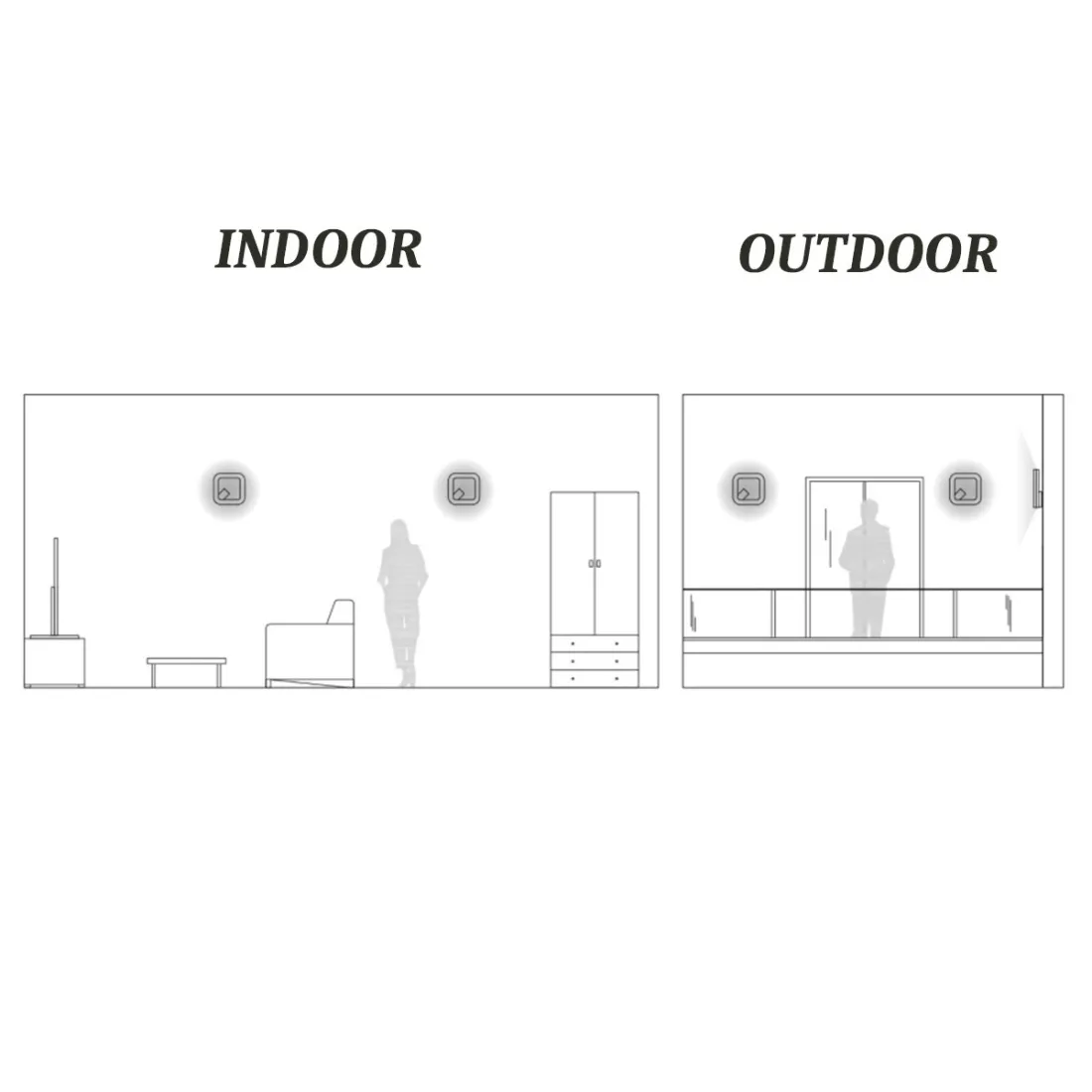 Applique esterno moderno Sovil QUASAR 98778 99778 LED IP65 BIANCO
