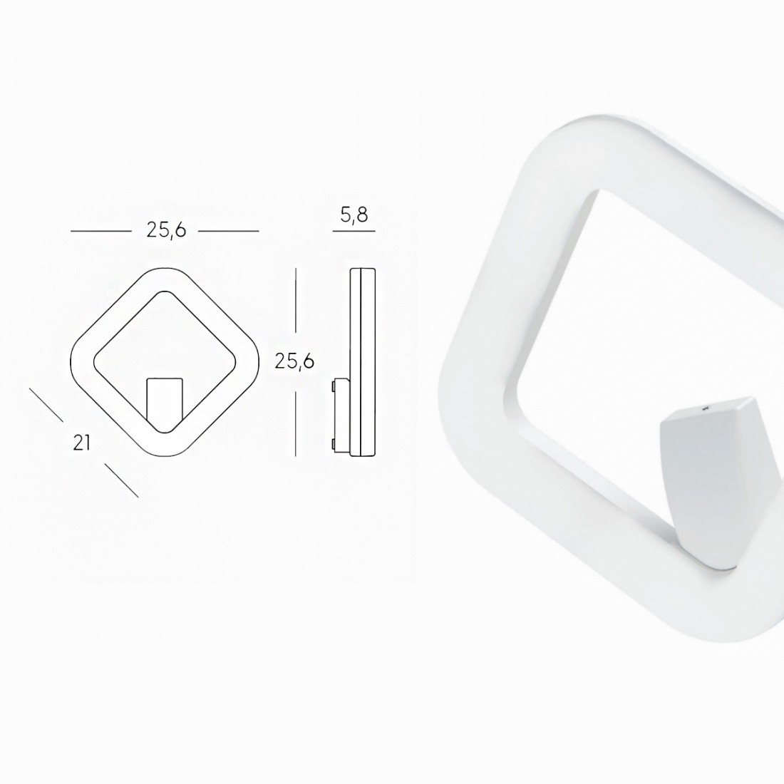 Applique d'extérieur Sovil QUASAR LED IP65 BLANC