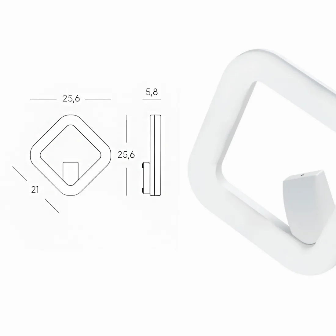 Sovil QUASAR LED IP65 WEISS Außenwandleuchte