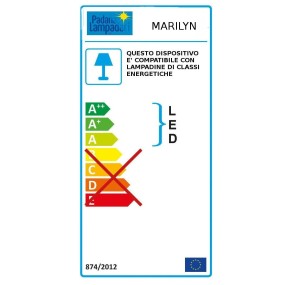 Plafón moderno Padana Lampadari MARILYN 271 PL8 E14 LED