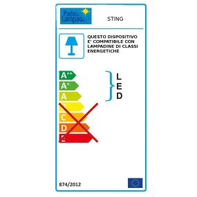 Plafonnier moderne Padana Lampadari STING 745 3 GU10 LED