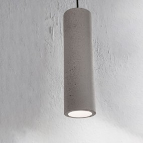 Sospensione cemento Ideal Lux OAK GU10 LED 150635 lampada soffitto rustica