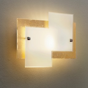 Applique moderno Padana Lampadari OXFORD 1098 AP E27 LED vetro lampada parete