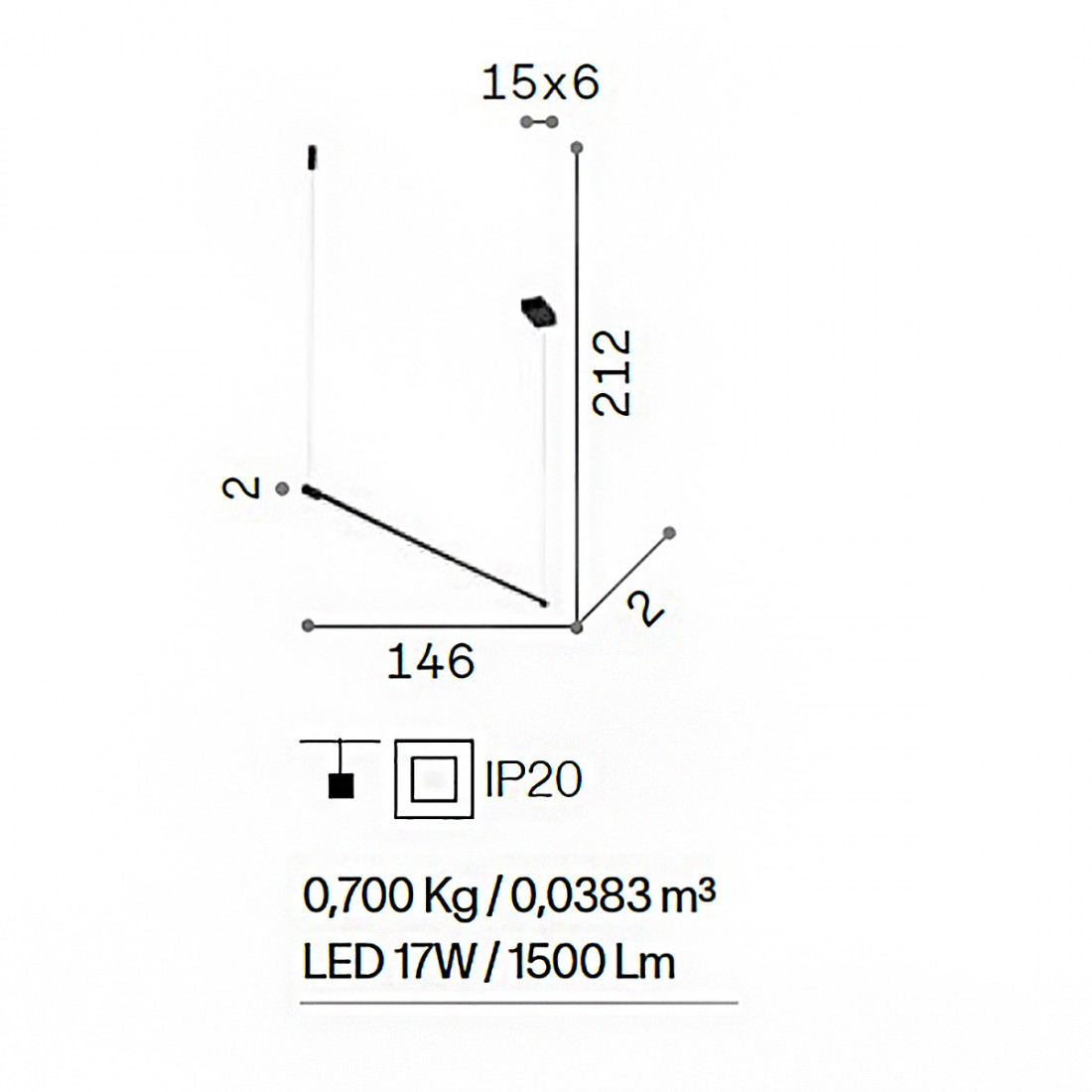 Ideal Lux LED-Kronleuchter YOKO SP 258898 258928