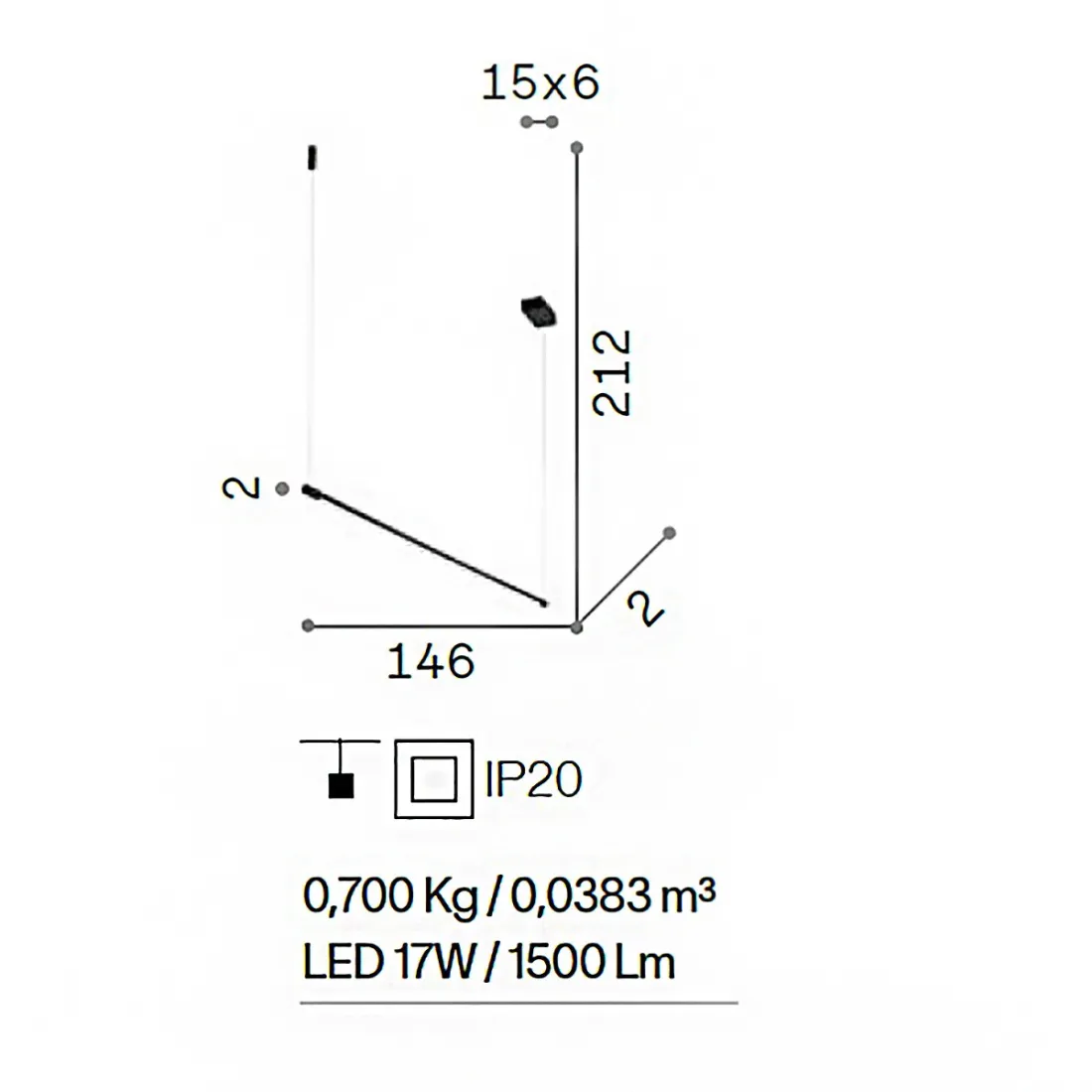 Ideal Lux LED-Kronleuchter YOKO SP 258898 258928