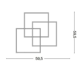 Ideal Lux FRAME PL Deckenleuchte 230702 270678