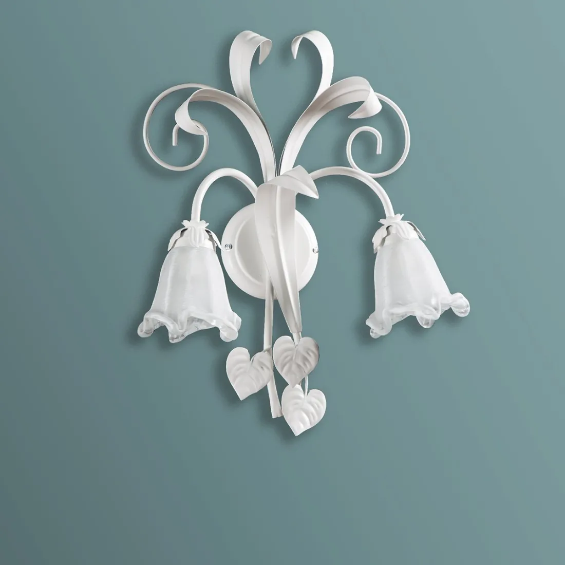 Applique murale classique Padana Lampadari SHABBY CHIC 1104 AP2 E14 LED