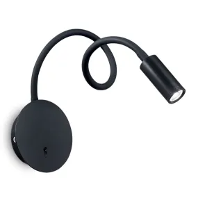 Ideal Lux LED-Wandleuchte FOCUS 1AP 203195 schwarz
