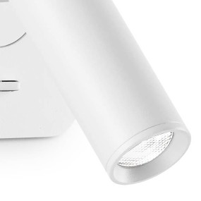 Applique led Ideal Lux BEAN 260648 bianco lampada parete moderna orientabile