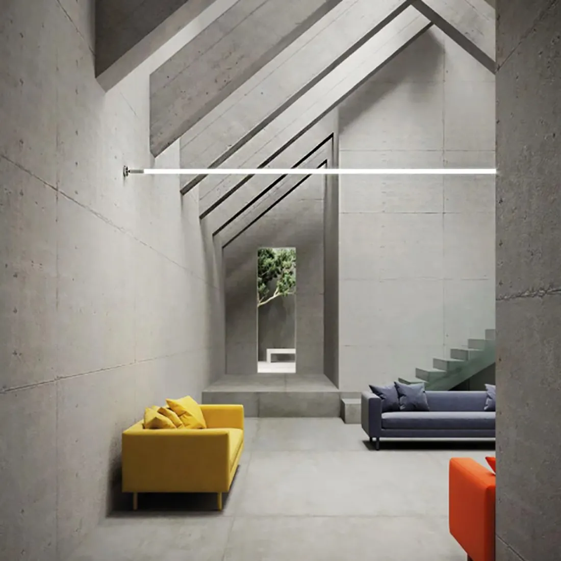 Cabezal de pared de techo Sforzin Illuminazione LINEA