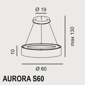 Promoingross klassischer Kronleuchter AURORA S60 SF LED, Blattsilber