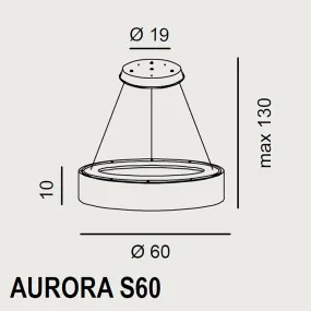 Promoingross klassischer Kronleuchter AURORA S60 SF LED, Blattsilber