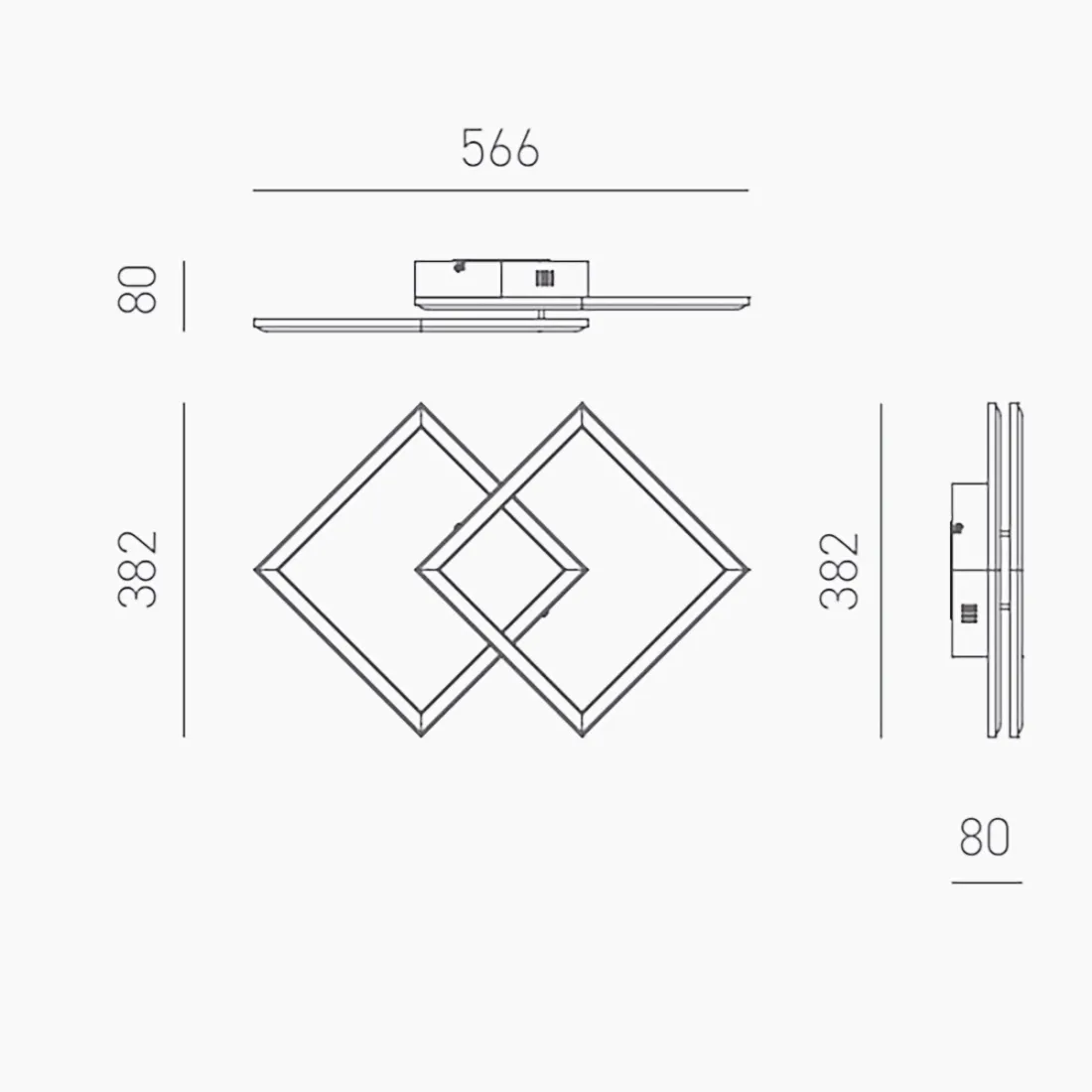 Aplique LED Gea Luce AFRODITE PP