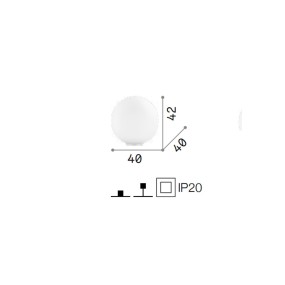 Ideal Lux MAPA BLANC TL1 000206 E27 LED