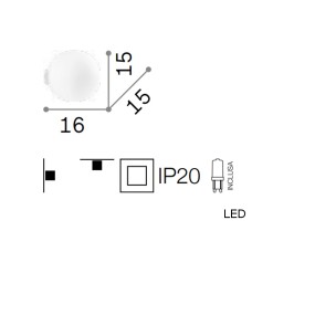 Ideal Lux MAPA BLANC AP1 059808 G9 LED