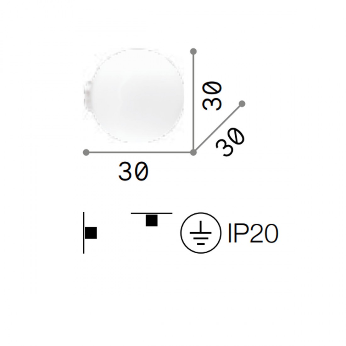 Ideal Lux moderne Deckenleuchte MAPA WHITE AP1 059822 E27 LED