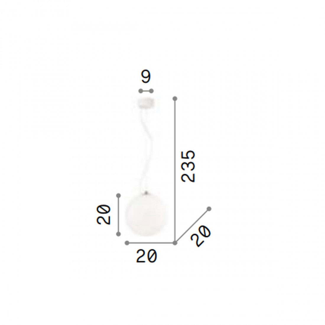 Ideal Lux moderner Kronleuchter MAPA WHITE SP1 009148 E27 LED