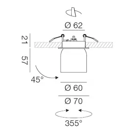 Gea Led PORTIA GFA441 weiß