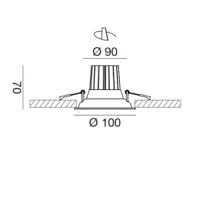 Gea Led EDEN GFA1031N foco...
